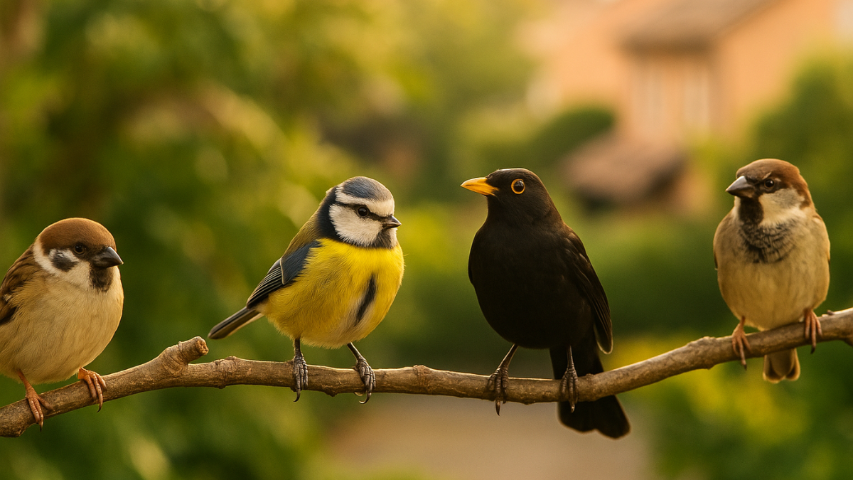 10 maravillosos pájaros del barrio que puedes reconocer fácilmente y que cambiarán tu forma de mirar tu entorno.
