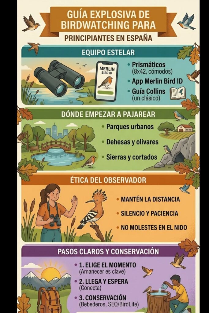 infografia iniciarte en el birdwatching