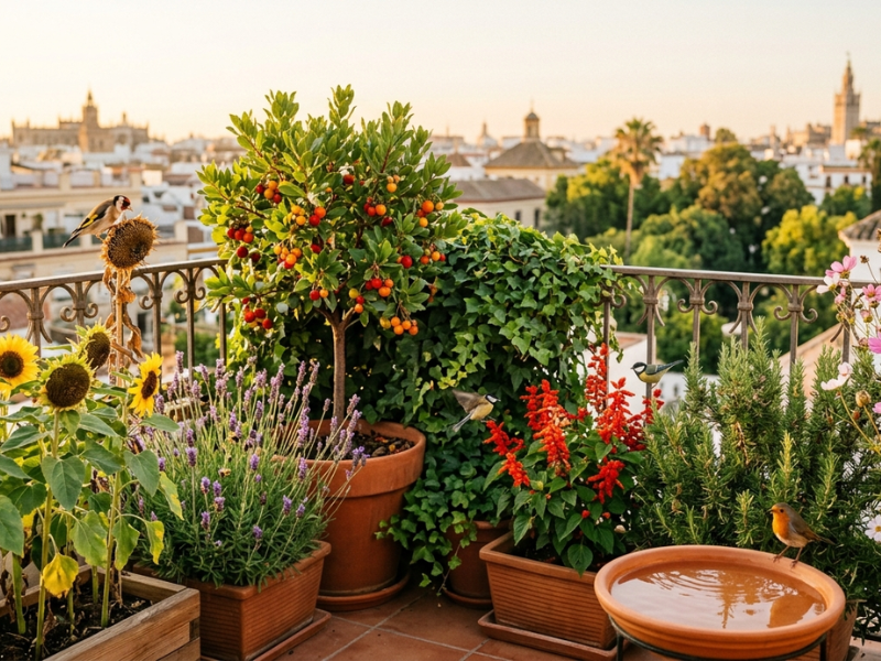 plantas que atraen aves Plants that attract birds